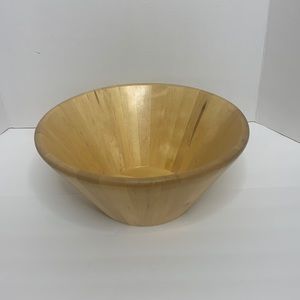 IKEA | Sweden Large Wooden Bowl | Light Color Kitchen Decor Piece | Serving Item